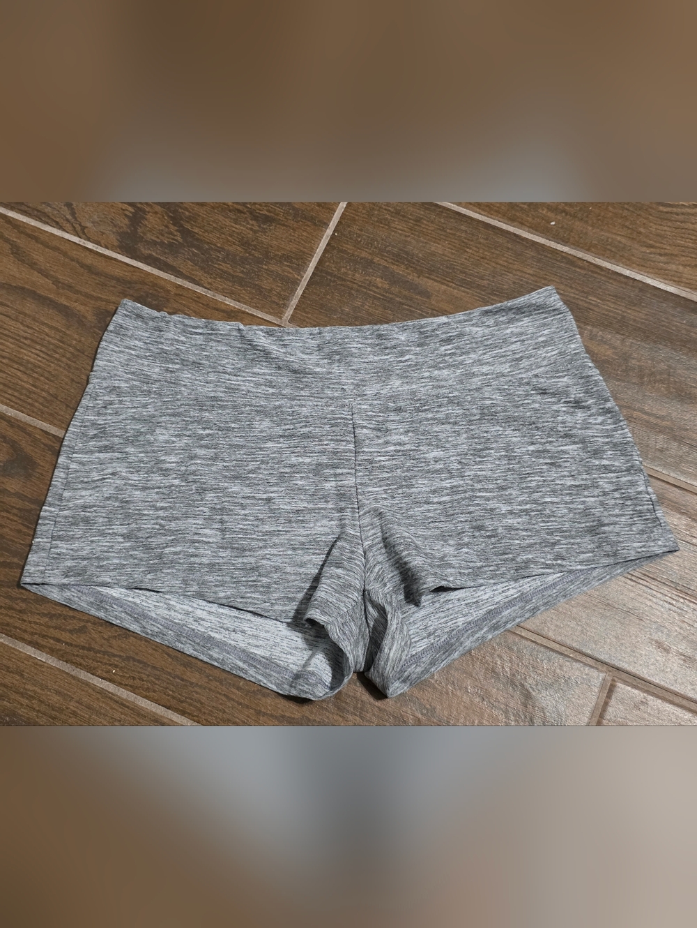 No Boundaries Gray Heather Athletic Shorts